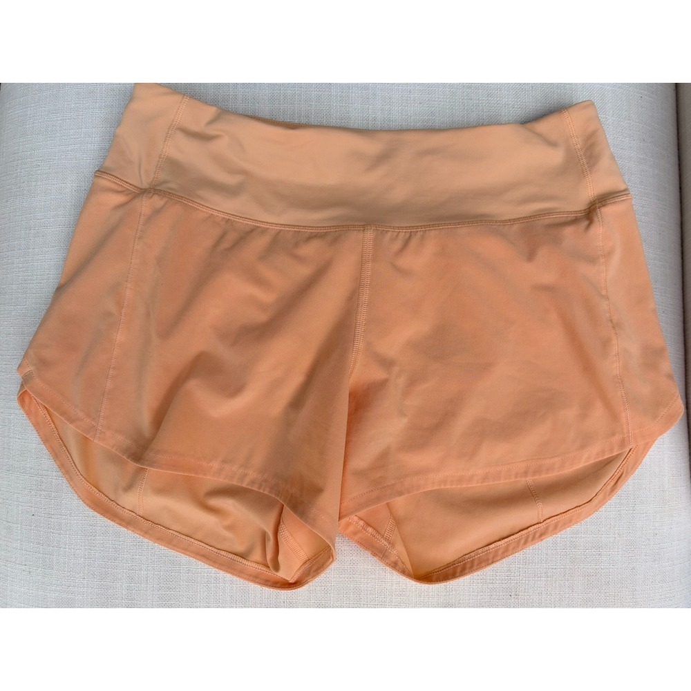 Lululemon Shorts Size 6 Peach Speed Up Mid Rise 4" Lined Run Active Pockets